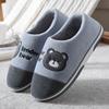 Winterschuhe für Herren Warme Plüsch-Hausschuhe für Zuhause Indoor-Hausschuhe Dicke Sohle Cartoon Bär Hausschuhe Damen Lässige Rutschfeste Schuhe