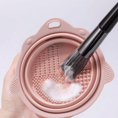 1PCS Makeup Brush Makeup Tool Cleaning Silicone Folding Bowl