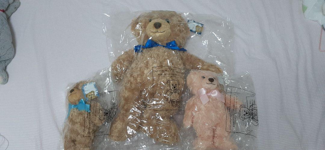 

[USED] 3 teddy bears (1 large (brown), 2 small (brown, pink))