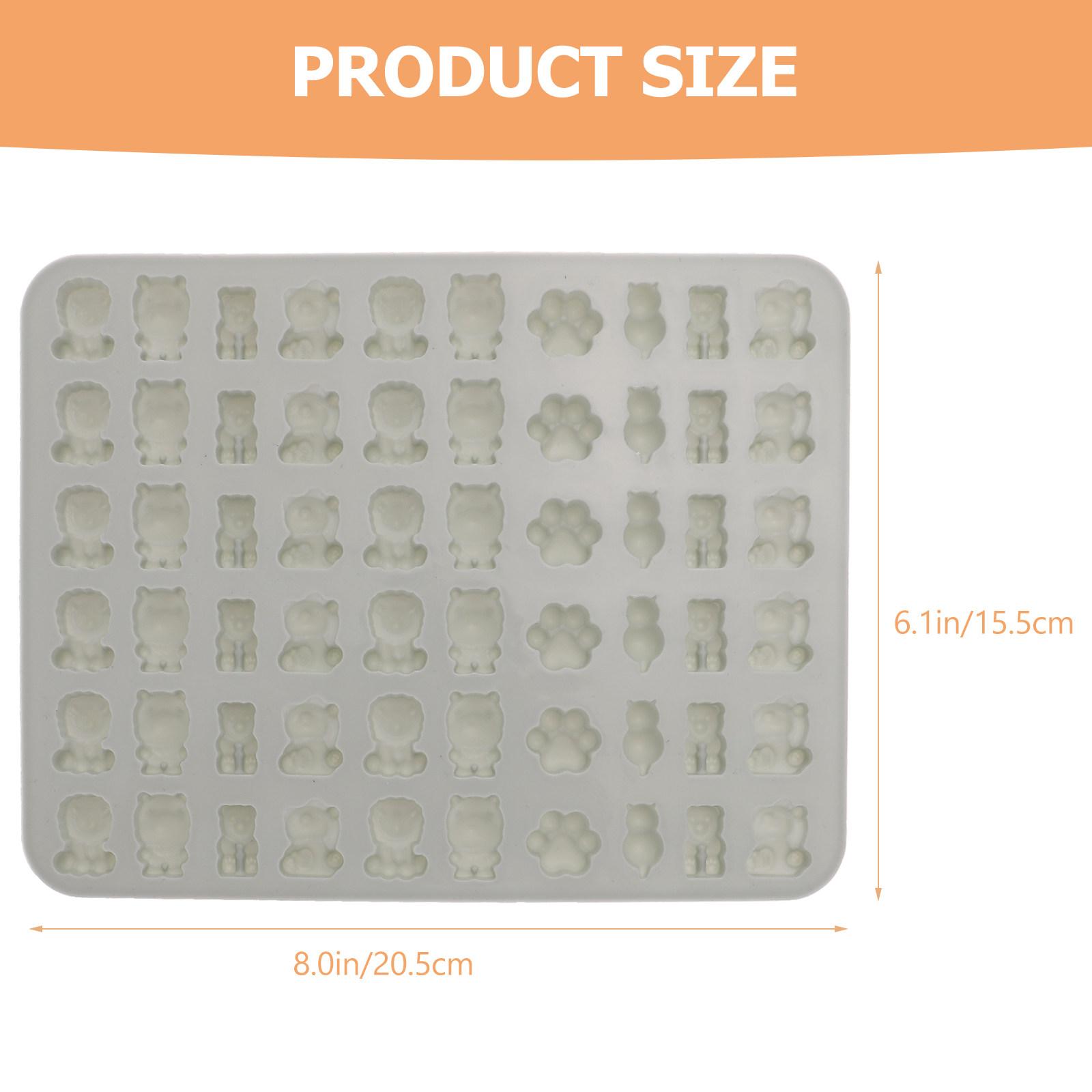 

DIY Candy Mould Silicone Soft Non-Stick for Jelly Gummy Cake Cookie Decoration Baking Pan Home Kitchen Use Silicone Candy Mold синій