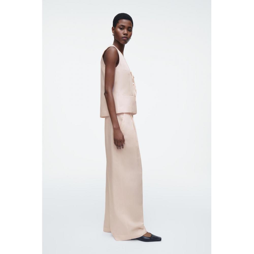 COS Japan Relaxed Linen Blend Wide Leg Pants