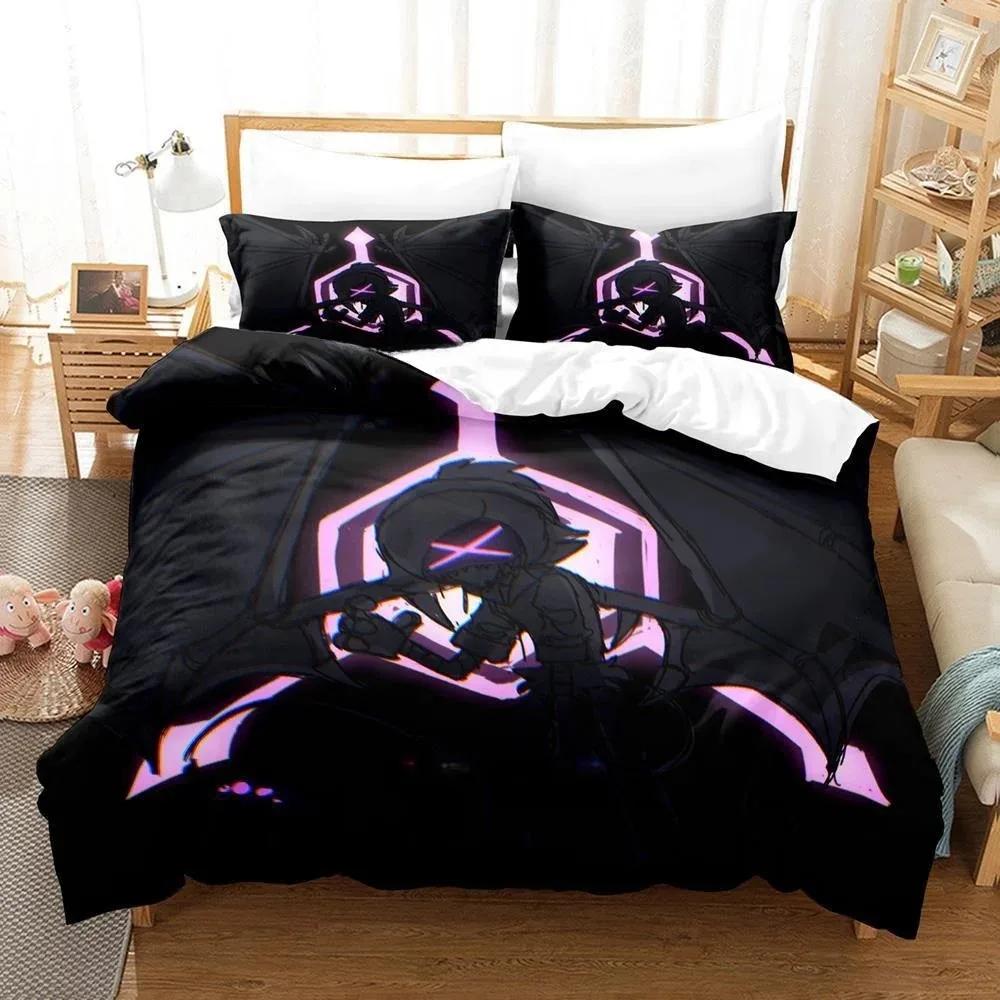 Fashion 3D Printing  Anime Murder Drones Bedding Set Cartoon Three-piece Set Adult Kid Bedroom Duvet Cover Sets  Home Textiles