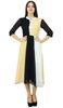 Bimba Womens Classic Mandarin Collar Shift TriColor Midi Summer Chic Dresses