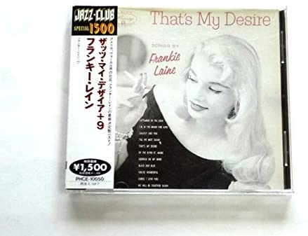 

CD FRANKIE LAINE - That s My Desire (+9) PHCE10050 Japan Jazz Used