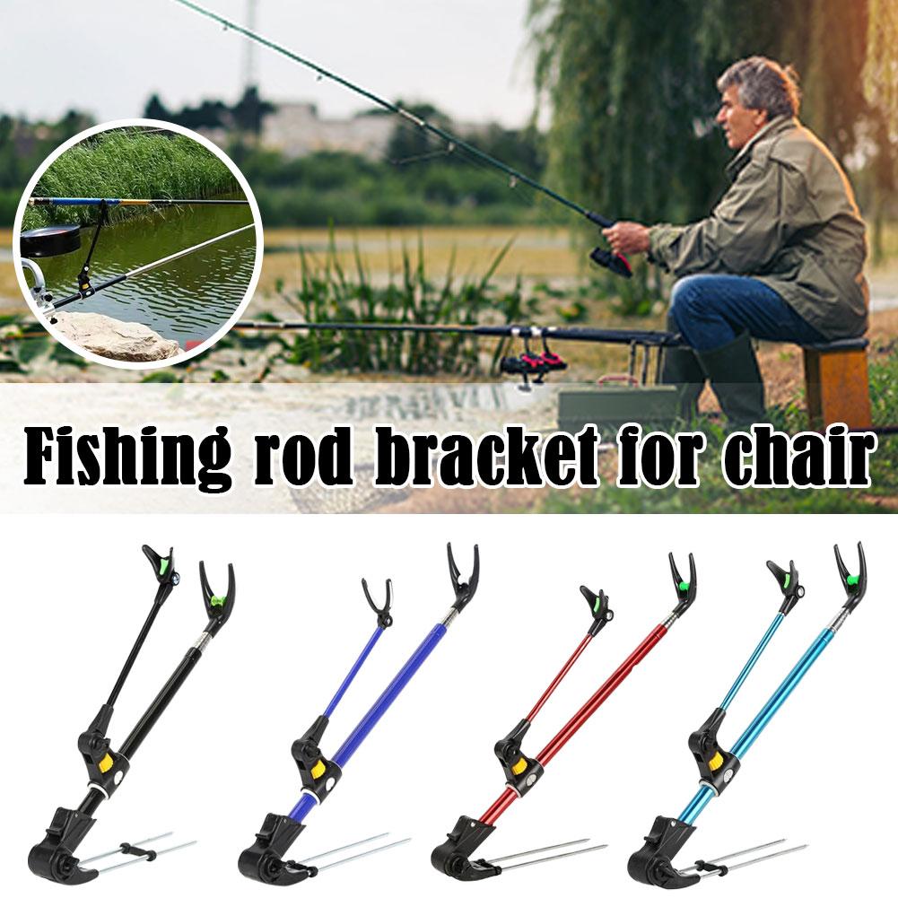 Stainless Steel Thickened Shrinkage Fishing Rod Bracket For Angling Dual Tool Outdoor Use Acces J4B8