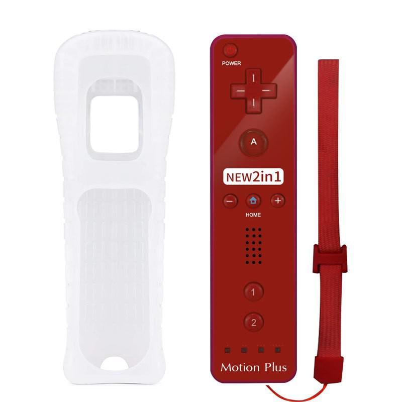 Neutral Style Wii Wireless Game Controller with Straight and Curved Handles and Built-in Accelerator