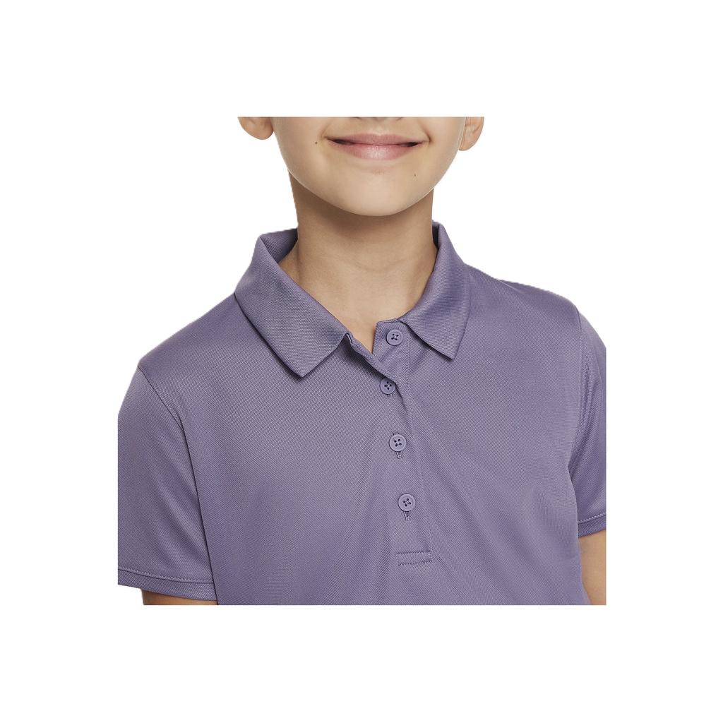Nike Dri-FIT Victory Solid Comfortable Versatile Short Sleeve Golf Polo Shirt Kids Tops Dawn White DN1967-509
