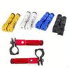 1 Pair Motorcycle Refitted Pedal CNC Aluminum Alloy Folding Pedal Electric Vehicle Safety Guard Bar with Foot Nails.