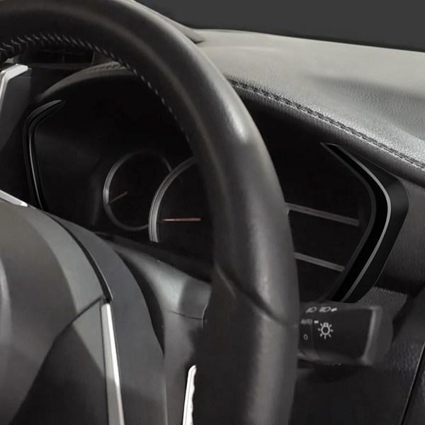 1 Pair Bright Black ABS Dashboard Trim for 2022 Toyota ROOMY