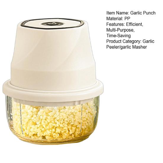 Prensa de Ajo Punch de Ajo Juego de Picadora de Ajo Multiusos Resistente a la Corrosión para Carnes Frutos Secos Verduras y Especias Fácil de Limpiar Herramienta de Cocina que Ahorra Tiempo