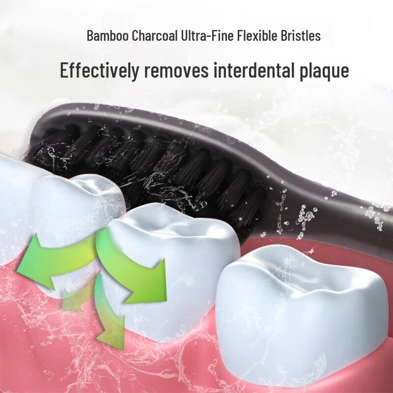 DR. Ya Charcoal Seide Zahnfleischpflege Zahnbürste DT703