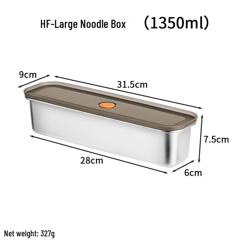 

RuHan 304 Stainless Steel Rectangular Noodle Storage Container