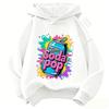 2026 4 To 14 Yrs Woman's Hoodies Spring Fashion Hoodie Print MyLittle Soda Pop Casual Long-Sleeve Thin Pullover