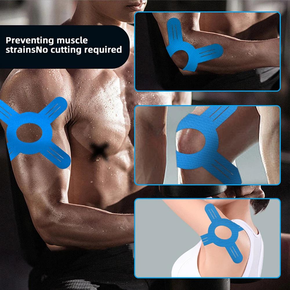 1/5/10/15/20Pcs Pre-Cut Kinesiology Tape For Knee Waterproof Athletic Sports Tape Long-Lasting Joints Muscle Support