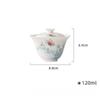 Pure Hand Painted Butterfly Flowers Jade Porcelain Gaiwan Chinese White Tureen Tea Bowl Kung Fu Tea Chawan Tea Cups Tea Ceremony