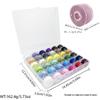 Multi-Specification Household Bobbin Set: Colored Transparent and Metal Bobbins with Thread