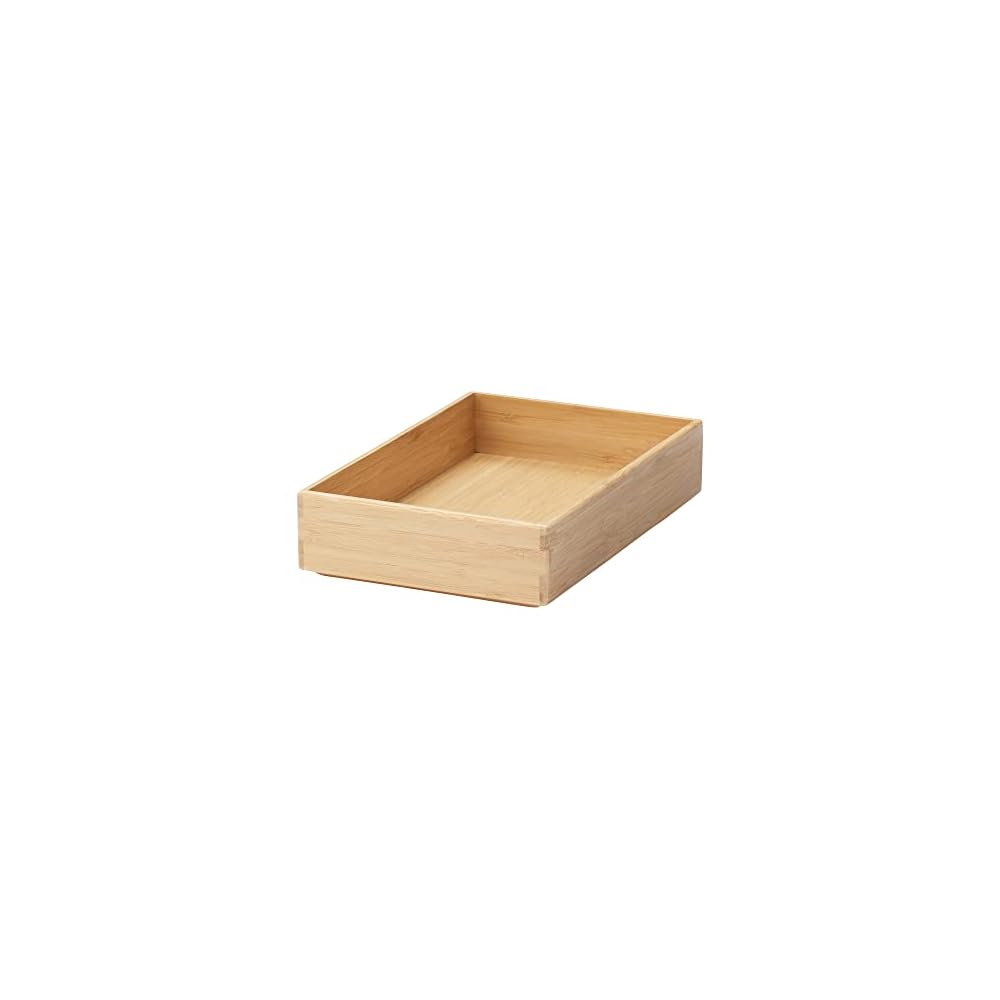 MUJI Stackable Bamboo Storage Box, Medium, 17cm (W) x 26cm (D) x 55cm (H), Item No. 12057888,