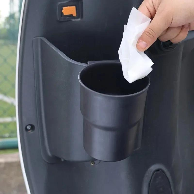 Black Cup Holder Multifunctional Storage Box Portable Mount for Electric Scooter Motorcycle Door Handle Water Bottle Organizer