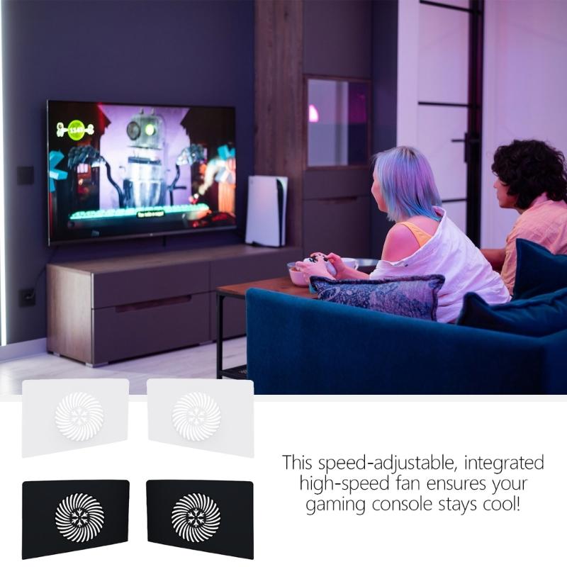 Dustproof Faceplate Protective Cover Gaming Accessories Upper Side Hard Cover Panel with Vent for Slim Disc Edition