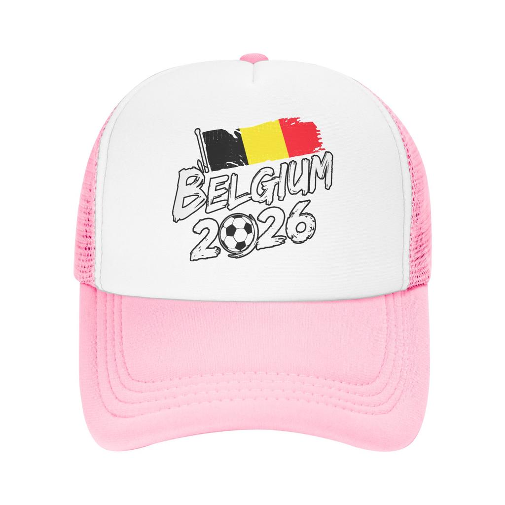 Belgium Belgian Flag Soccer Casual Sun Hats For Unisex Spring Outdoor Sport Baseball Cap Fitted Retro High Quality Hip Hop Hats