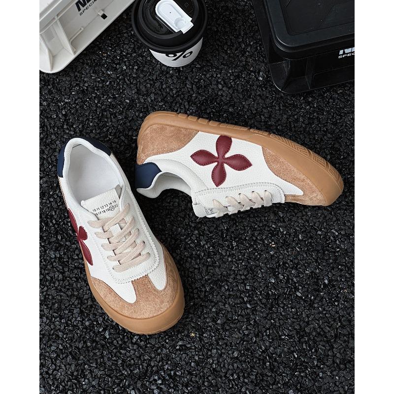 

New leather little white shoes 4cm women s soft-soled lightweight casual sports shoes flat-soled women s shoes 35 фуксия
