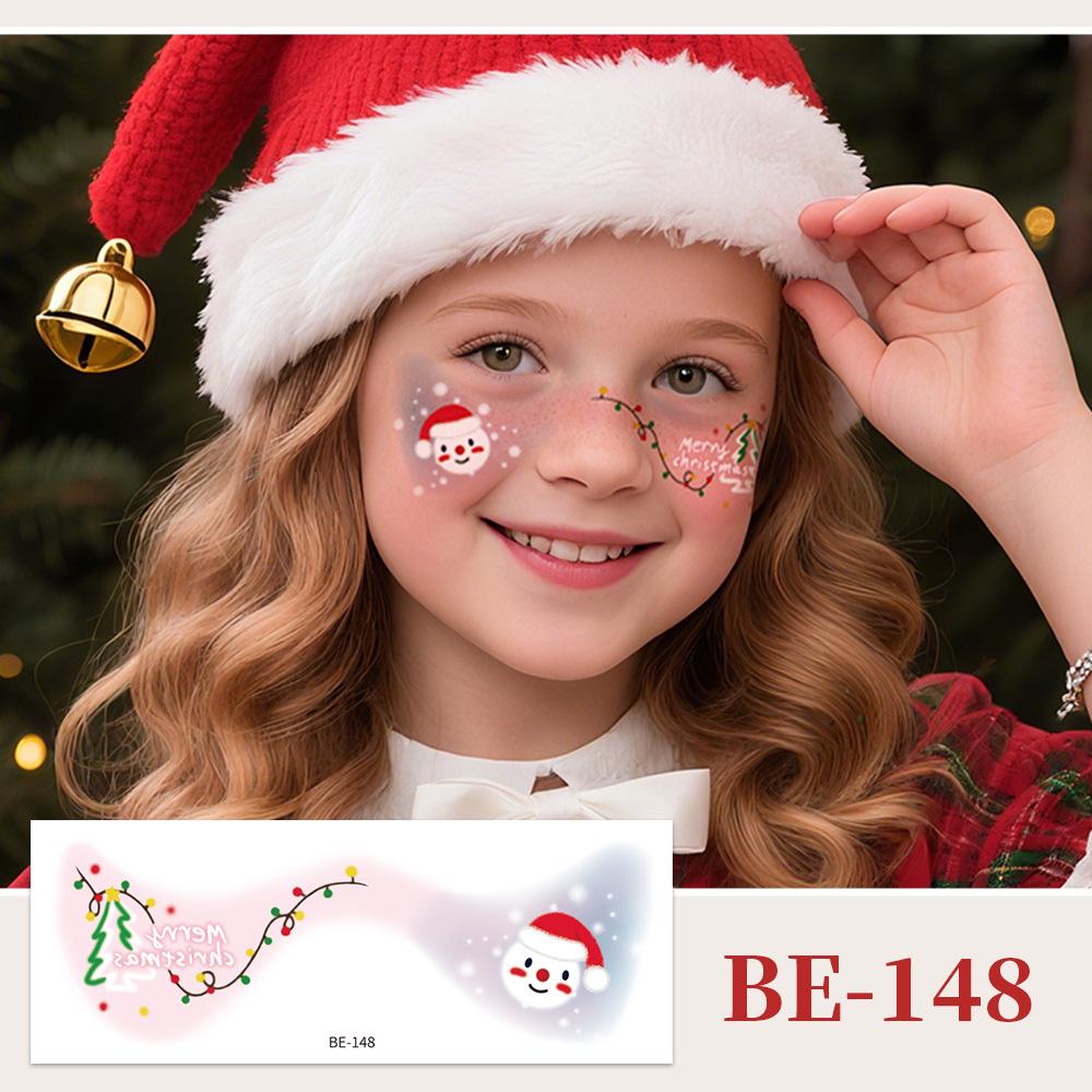Ricalon Christmas Face Stickers for Kids – Snowflake & Freckle Tattoos