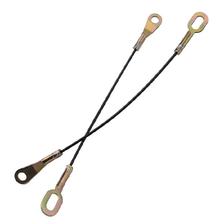 Pickup Side Support Cable Set for BT50 B2500 Rear Gate Repair, 2-Piece Cable Pair With Metal Mounting Ends and 38Cm/15Inch Length UH70-65-760K