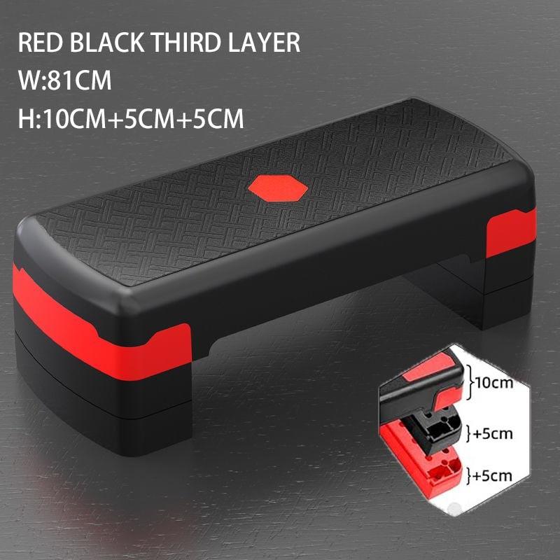 Household Cardio Fitness Training Equipment Height Adjustable Aerobic Stepper Gym Anti-slip Exercise Step Block Board