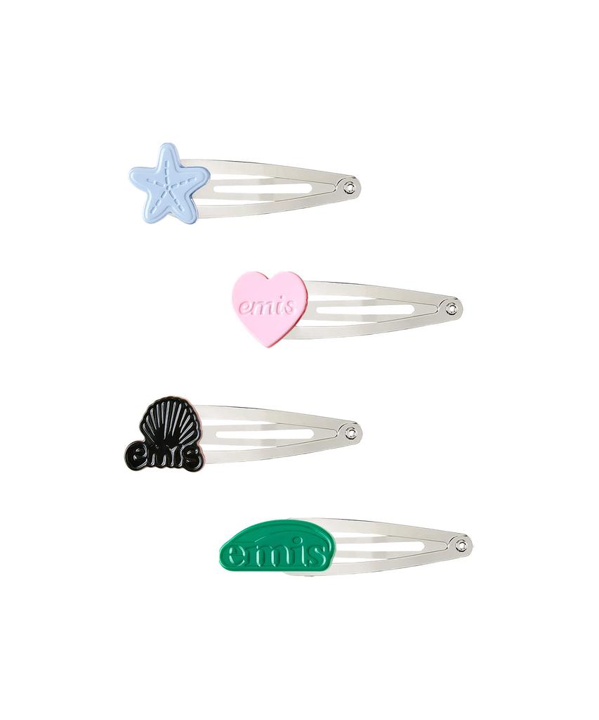 Emis Logo Snap Hair Clip (4Set)