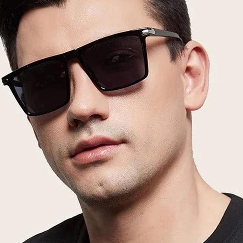 Square Studded Retro Sunglasses - European & American Street Style, Versatile Trend (Model 2159)