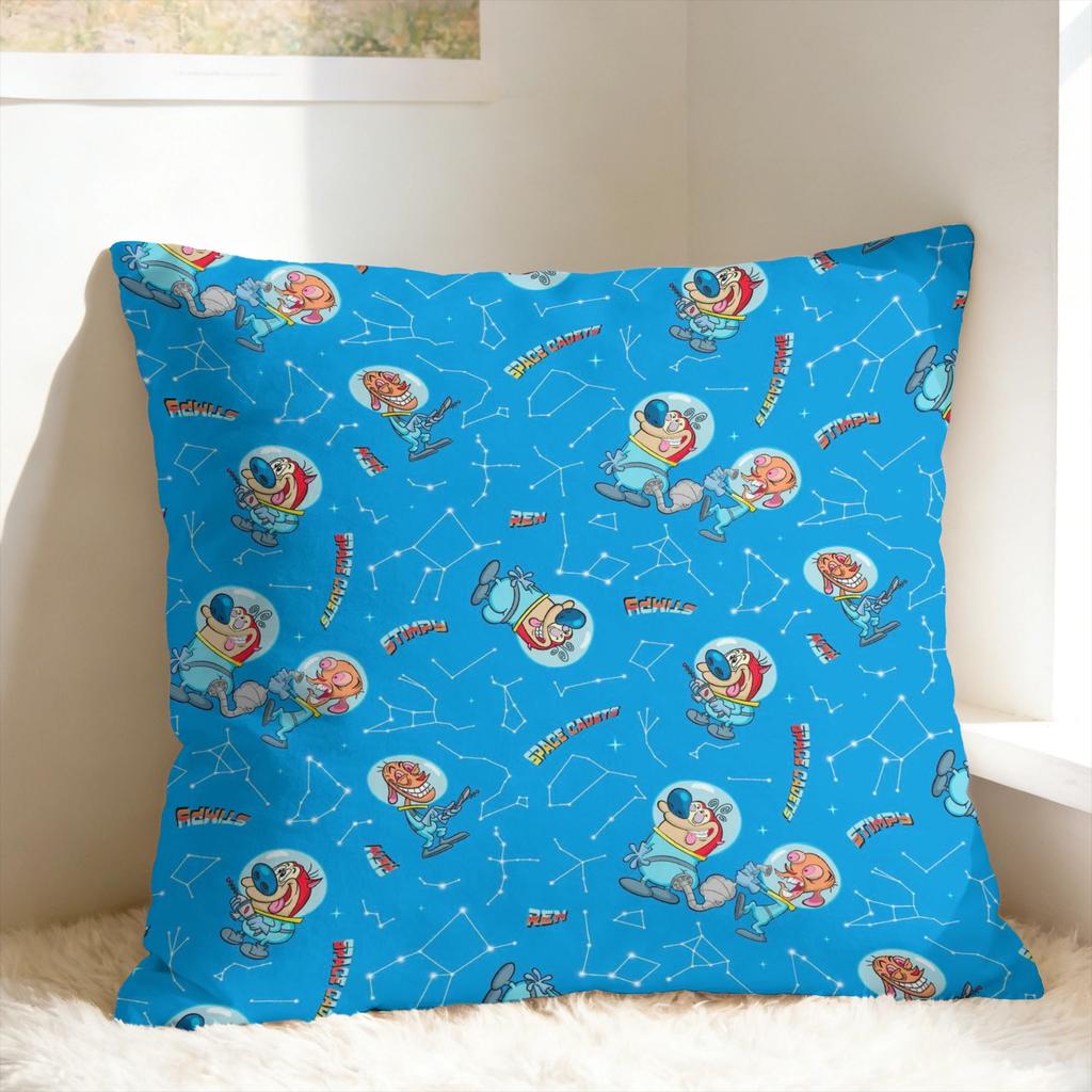 R-Ren & S-Stimpy Show Pillowcases Morden Pillow Case For Living Room Sofa Design Pillow Cover