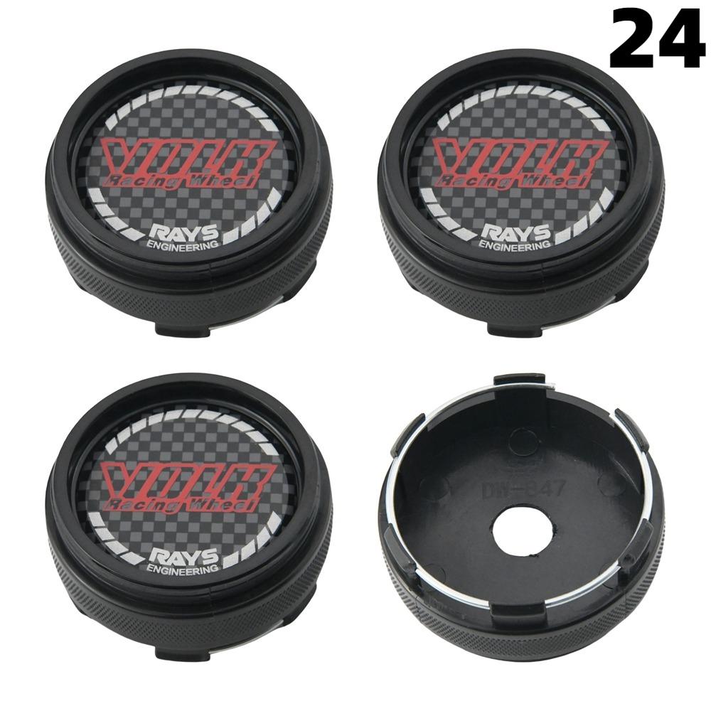 1 Zestaw/4 Szt. Średnica Zewnętrzna 66 MM / Średnica Wewnętrzna 62 MM Kołpaki Felg RAYS VOLK VR GRAM Logo Kołpak Środkowy Koła Pokrywa Koła Kołpaki Piasty Akcesoria do Opon Samochodów Sportowych