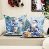 1pcs Christmas Pillows with Winter Scenes ,Suitable for Christmas Home Decoration Pillowcase, Without Pillow Core.