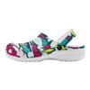 Unisex Printed EVA Clogs Breathable Lightweight Garden Shoes Slip On Beach Bathroom Pool Home Summer Wear Indoor Outdoor Use