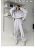 Conjunto de Sudadera Holgada y Pantalones de Chándal para Mujer Estilo Callejero Otoño/Invierno 2025