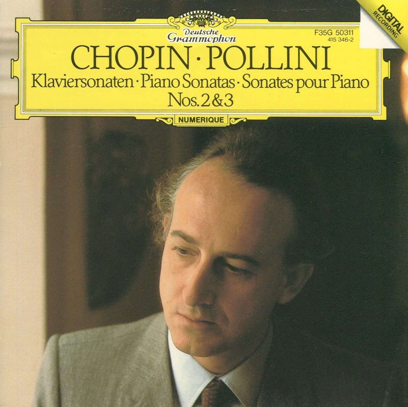 

CD CHOPIN - Piano Sonata, 2, 3, : Pollini F35G50311 Japan Obi Classical