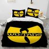 3D tisk Wu Rapper Clan Tang Wu-Clan Tang Povlečení Jednolůžko Twin Plné Královské Královské Velikost Postelová souprava Pro Dospělé Děti Ložnice Povlak na peřinu Sada