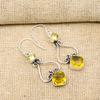 Citrine Earrings, 925 Solid Sterling Silver Gemstone Jewelry, Handmade Earrings, For Thanksgiving