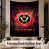 Custom Text Tapestry Sheffield United FC Print Wall Tapestry Indoor Living Room Wall Decor