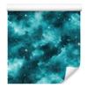 Watercolor Galaxy Turquoise Wallpaper, Fine Detail 50x1000