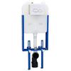 Dual Flush Tank Frame with Storage White 50 X 8 X 131 Cm Steel