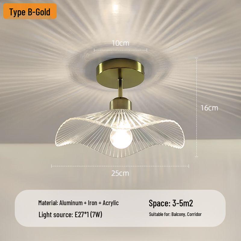 Nowoczesna Minimalistyczna Lampa Sufitowa w Kształcie Kwiatu do Korytarza, Klatki Schodowej, Balkonu lub Foyer