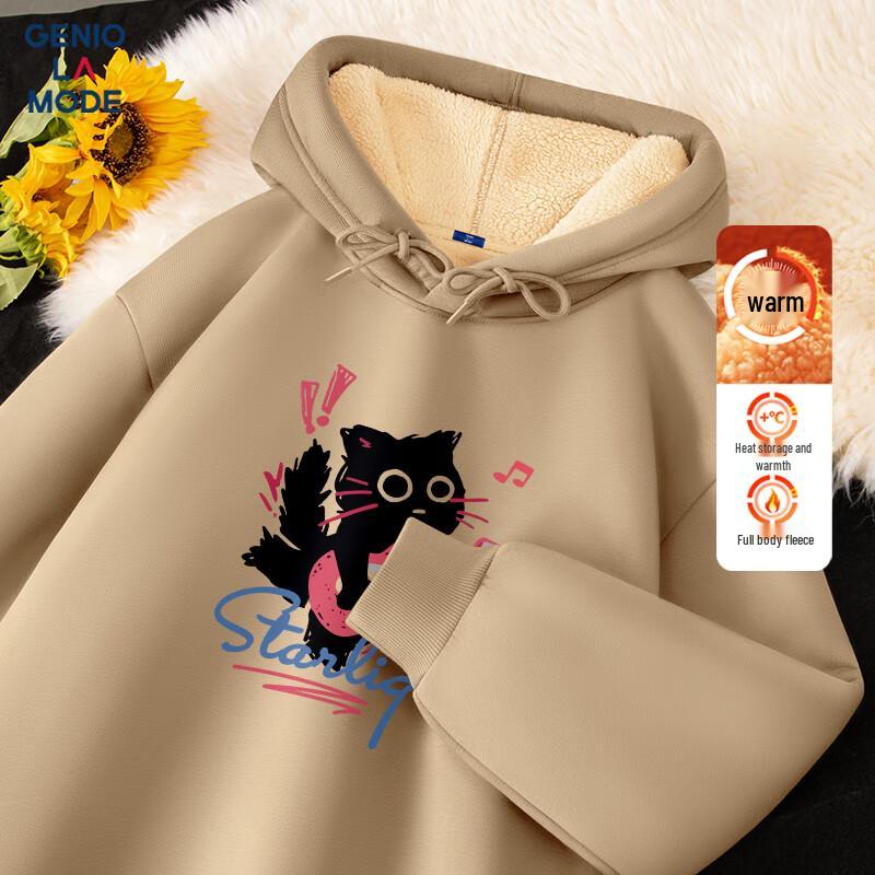 

GENIOLAMODE Men s Heavyweight Fleece Lined Hoodie L