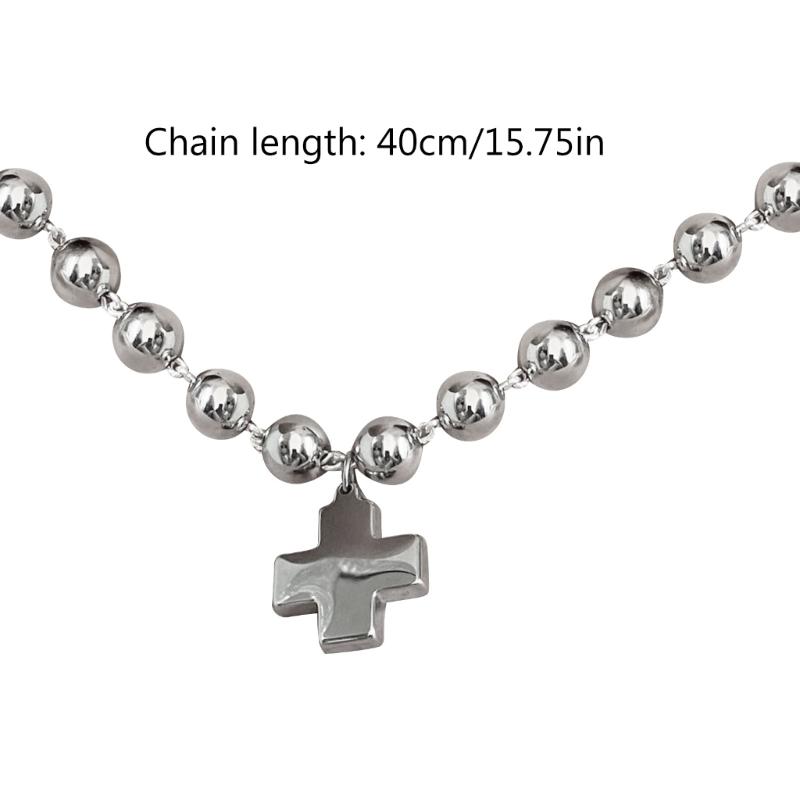 Exquisite Crosses Pendant Necklace Personalized Neckchain Accessories Gothic Neck Chains Charm for Fashionable Believers