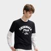 Fila Letter Round Neck Thin Short Sleeve T-Shirt Men Tops Black F11M429114FBK