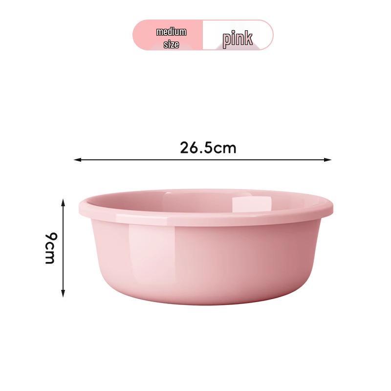 Large Durable Multi-Purpose Plastic Wash Basin for Dorms and Babies