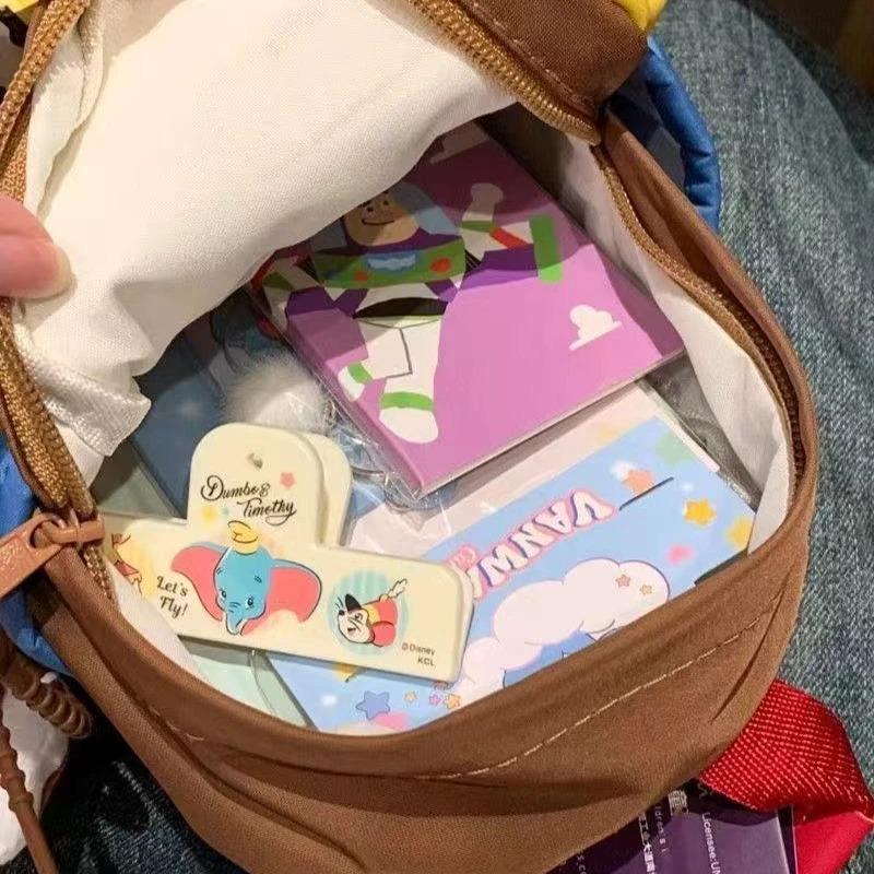 Disney Toy Story Buzz Lightyear Woody Backpack Cartoon Travel School Bag Student Large Capacity Storage Bag Holiday Gift for Boys and Girls