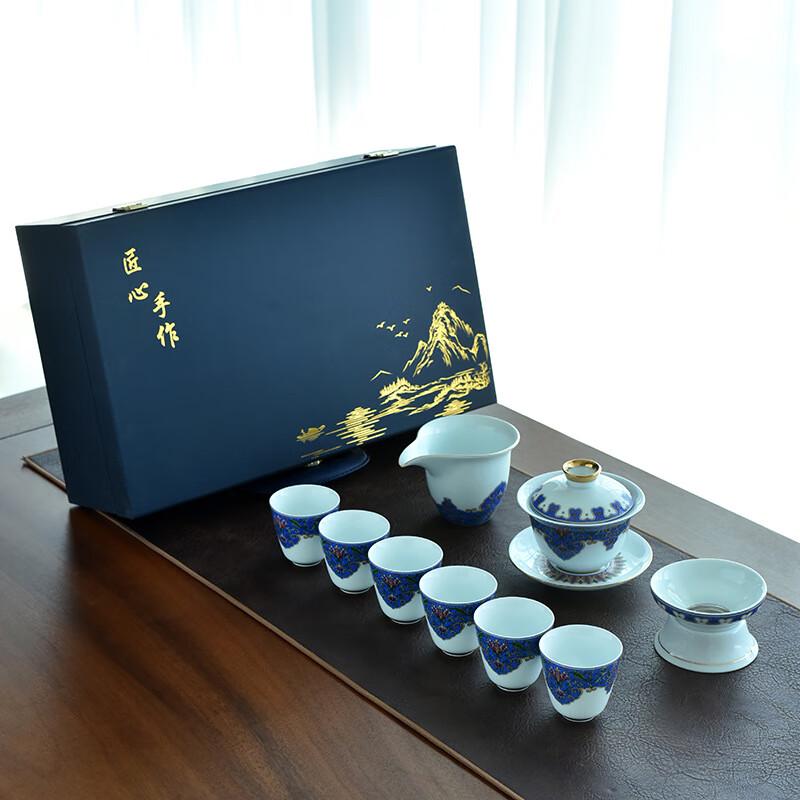 Enamel Ceramic Tea Set