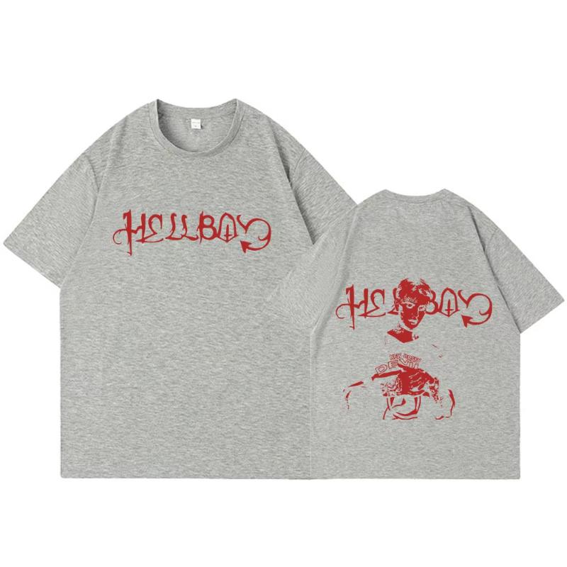 

Rapper Lil Peep Crybaby Hellboy Tshirt Vintage Hip Hop T Shirt Unisexs Women Clothing Cotton Oversized Short Sleeve TShirts Tops 4XL