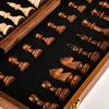 Wooden Chess Set Folding Chess Board Game Set Portable Travel Chess Game for Kids Adults